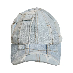 Men Blue Patchwork Cotton Denim Baseball Cap Hat