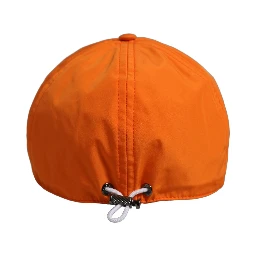 Men Orange Polyester Baseball Cap 6 Panels Hat