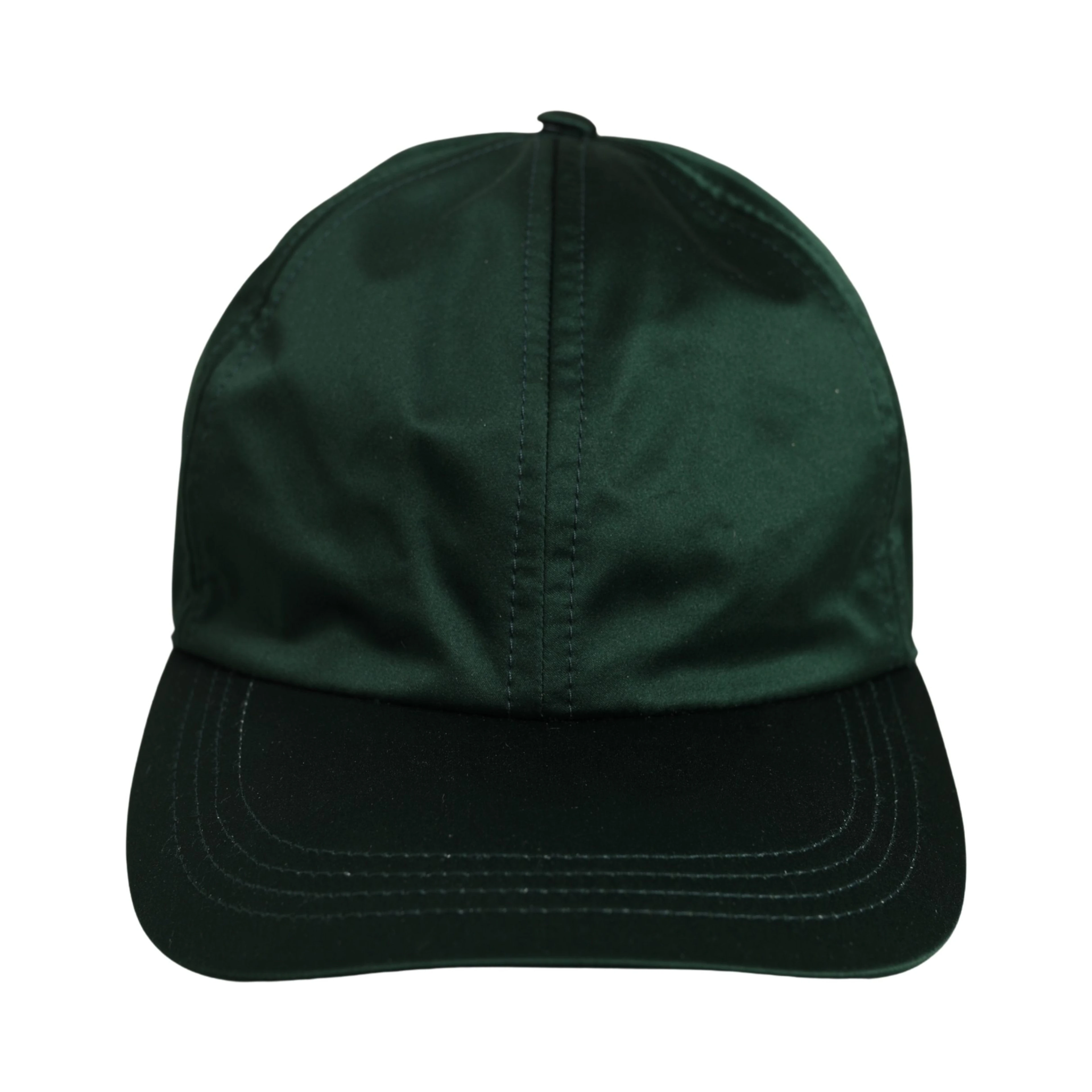 Men Deep Green Cotton Baseball Cap 6 Panels Hat