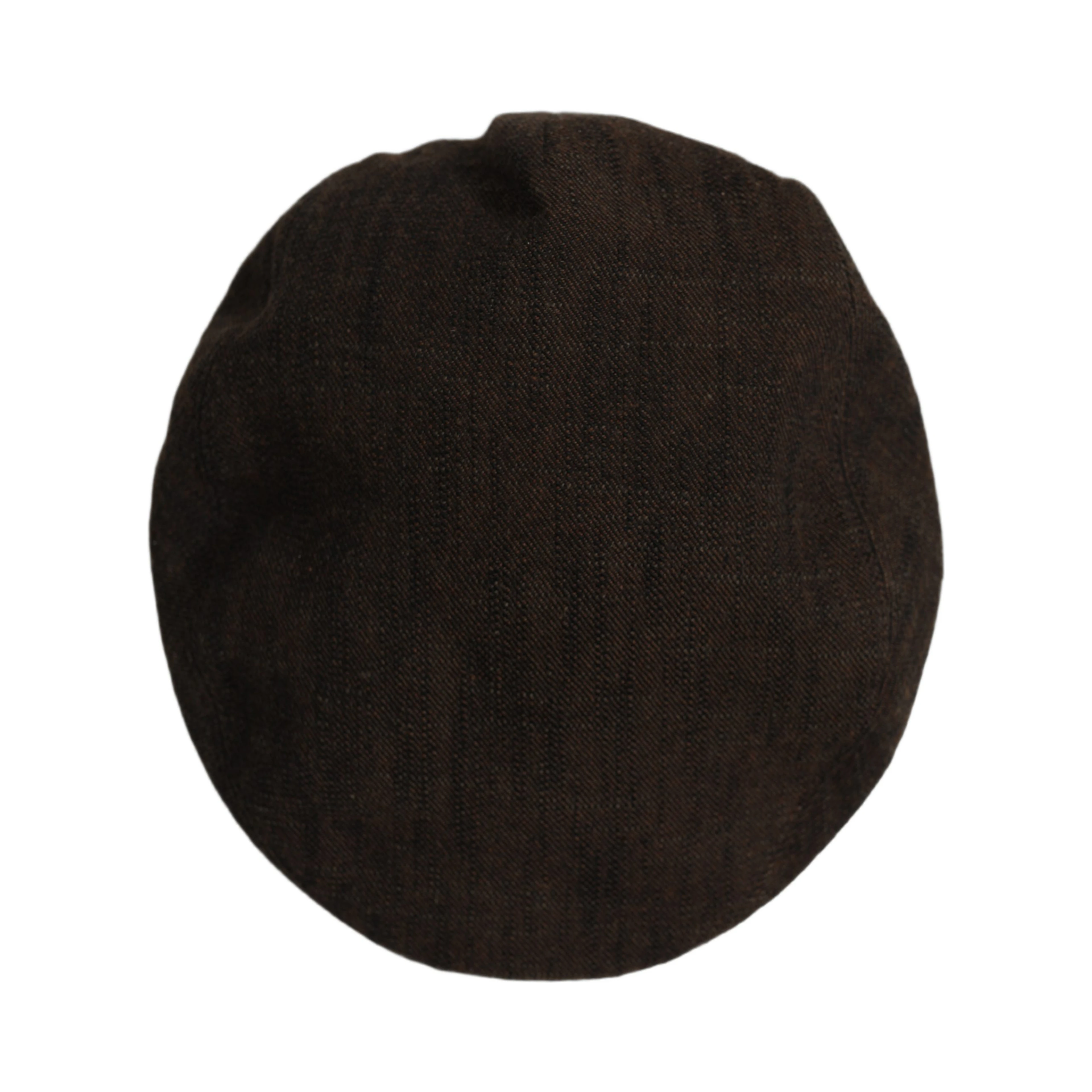 Men Brown Cotton Flat Cloth Newsboy Cap Hat