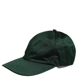Men Deep Green Cotton Baseball Cap 6 Panels Hat