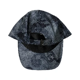 Men Blue All Over Logo Cotton Baseball Cap Hat