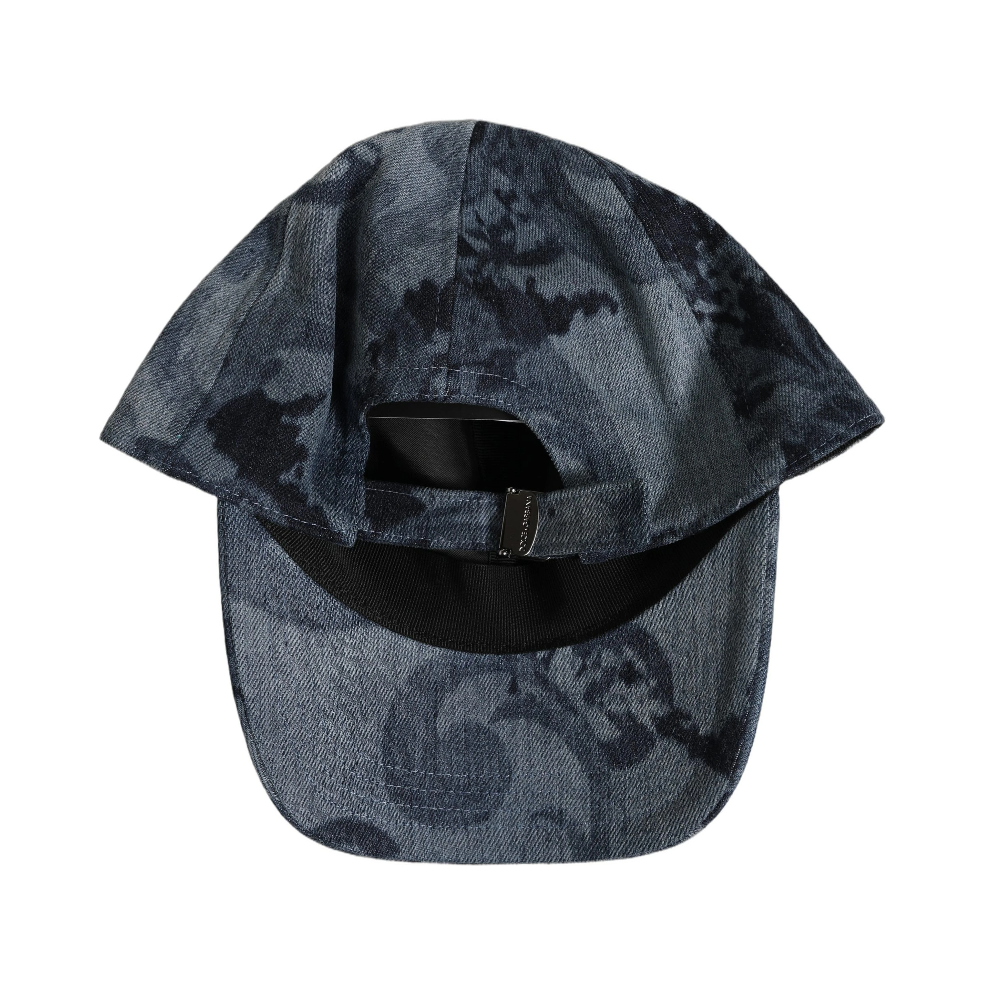 Men Blue All Over Logo Cotton Baseball Cap Hat