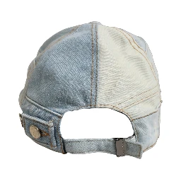 Men Blue Patchwork Cotton Denim Baseball Cap Hat