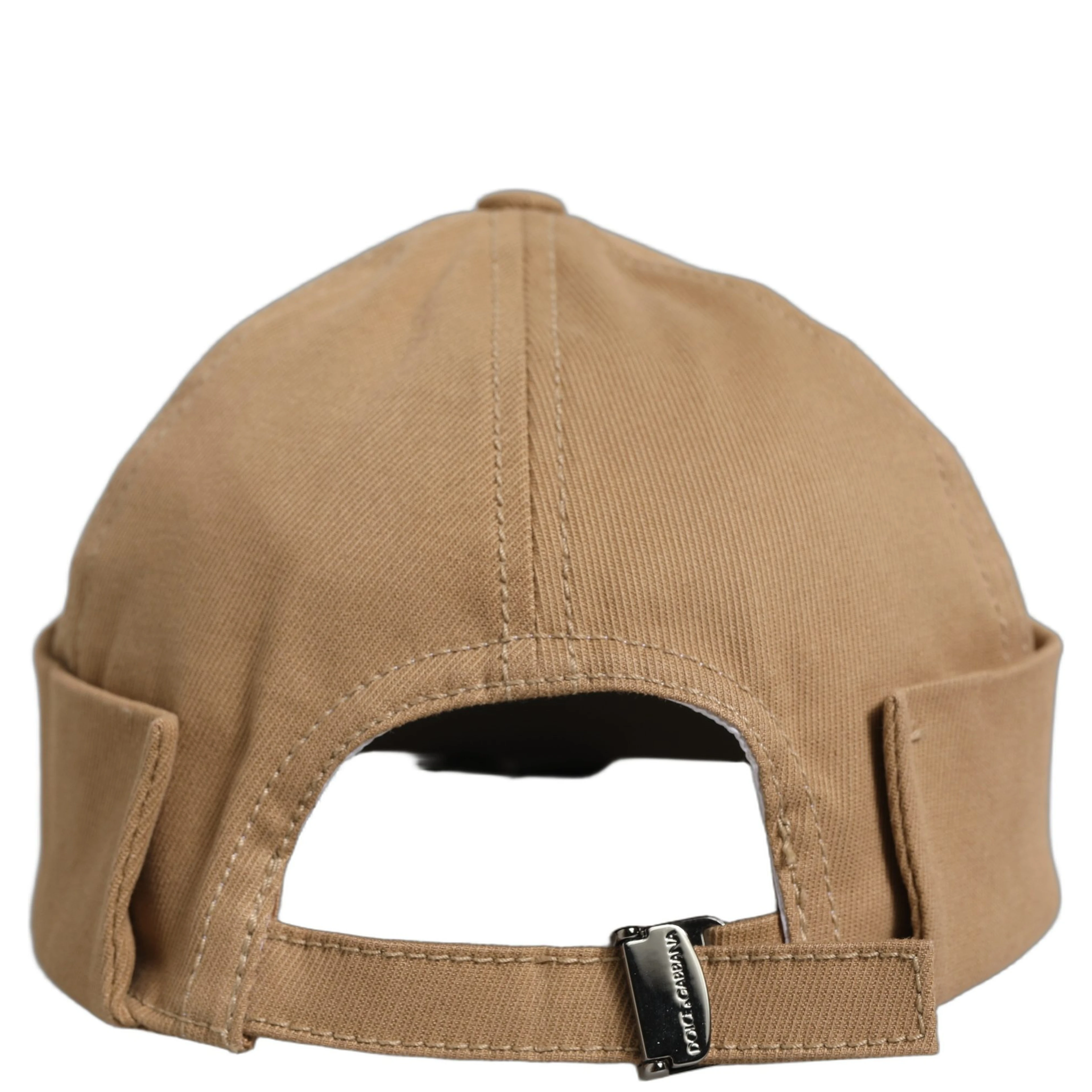 Men Khaki Cotton Docker Capello Brimless Hat