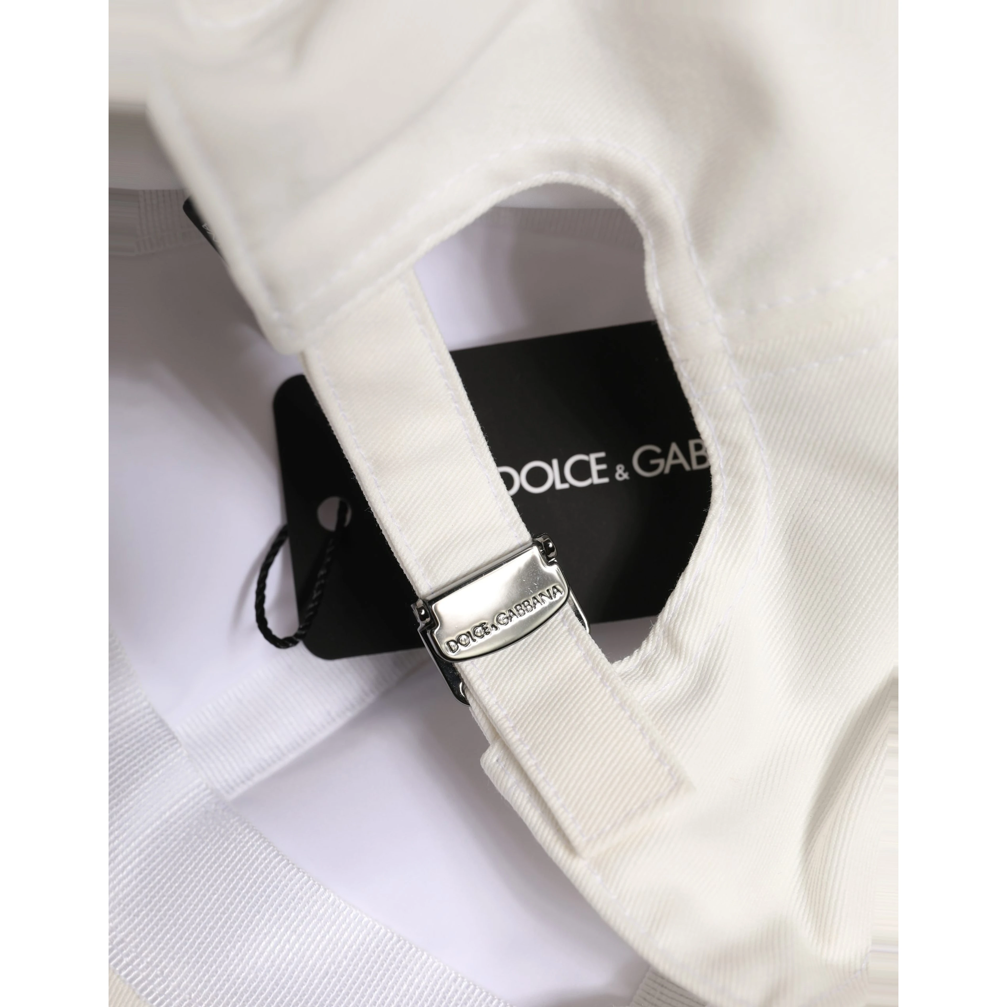 Men White Cotton Baseball Capello 6 Panels Hat