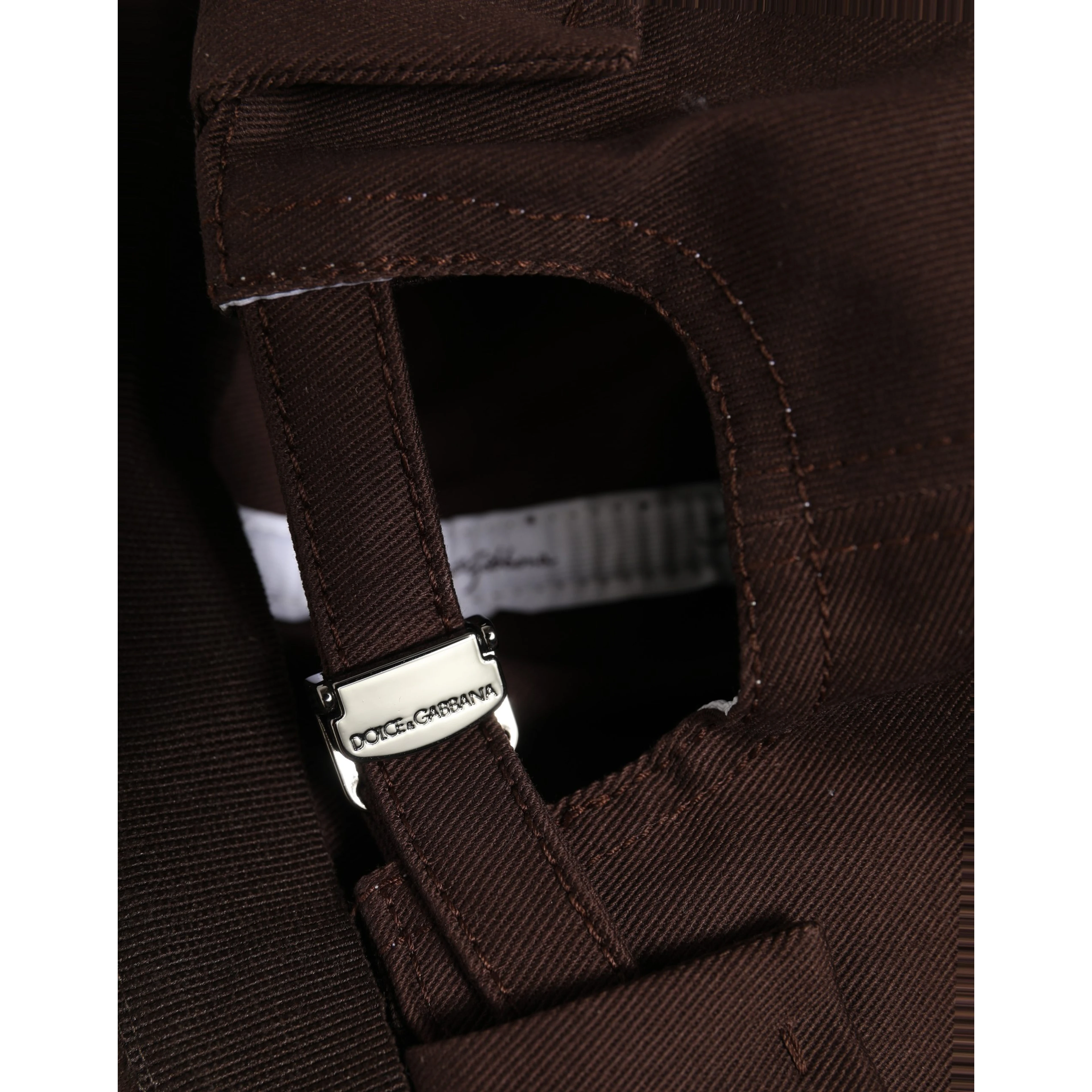 Men Brown Cotton Docker Capello Brimless Hat