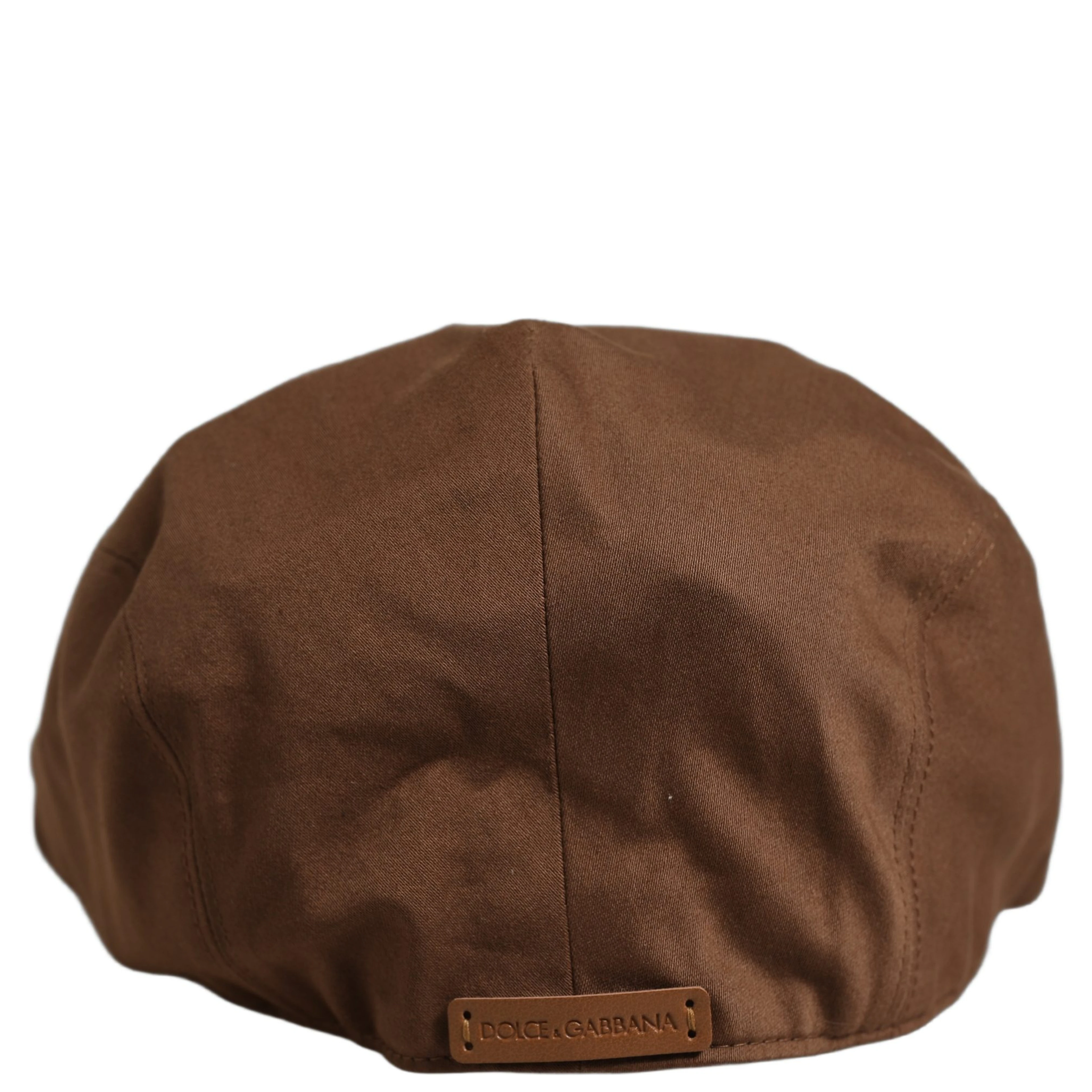 Men Brown Cotton Newsboy Capello Cabbie Hat