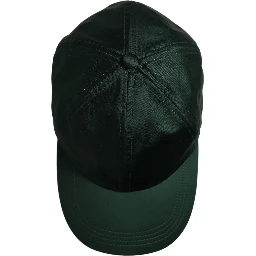 Men Deep Green Cotton Baseball Cap 6 Panels Hat