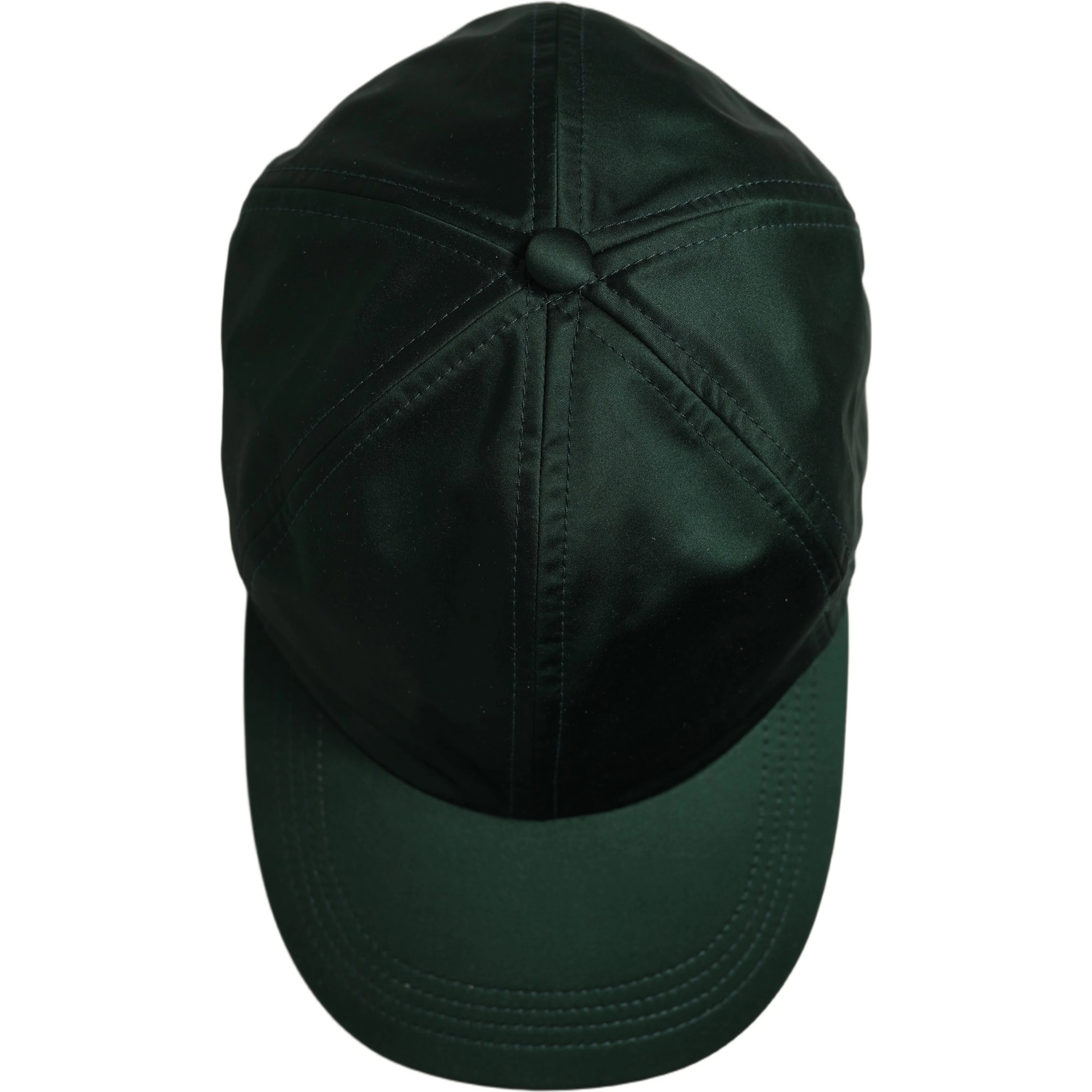 Men Deep Green Cotton Baseball Cap 6 Panels Hat
