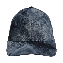 Men Blue All Over Logo Cotton Baseball Cap Hat