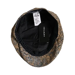 Men Brown Cotton Newsboy Capello Cabbie Hat