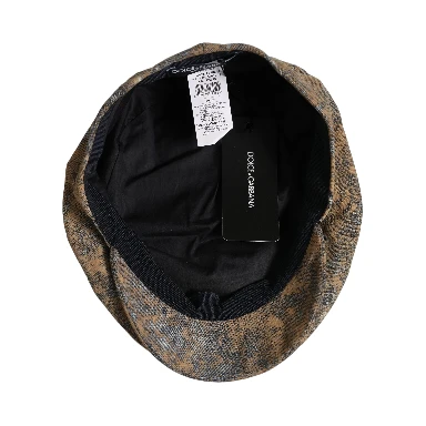 Men Brown Cotton Newsboy Capello Cabbie Hat