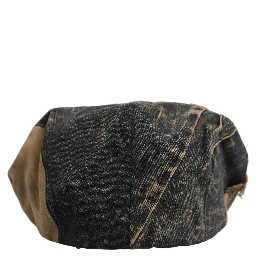 Brown Cotton Denim Newsboy Capello Cabbie Hat
