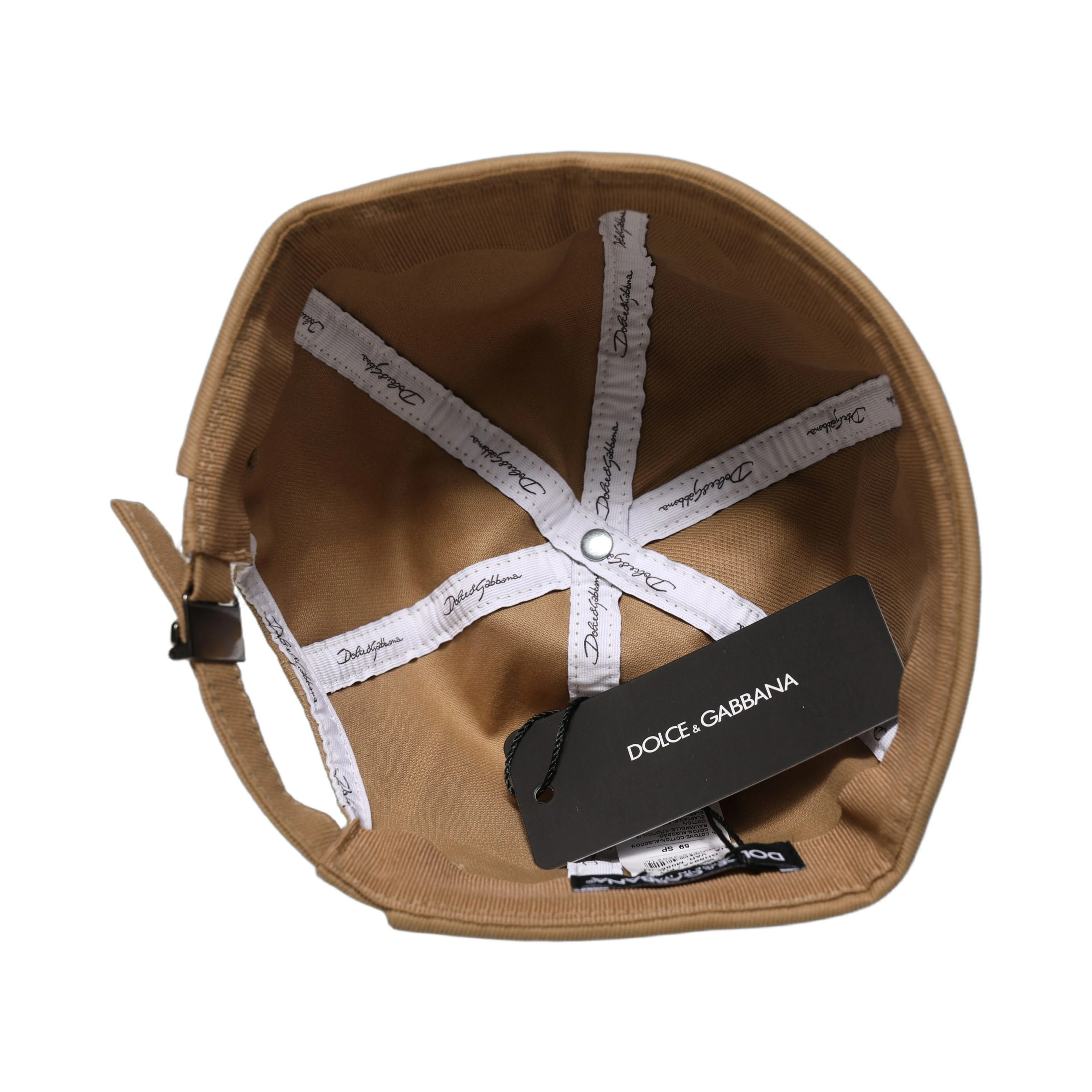 Men Khaki Cotton Docker Capello Brimless Hat
