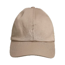 Men Beige Cotton Stretch Baseball Capello Hat