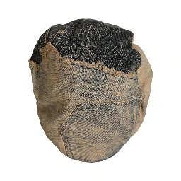 Brown Cotton Denim Newsboy Capello Cabbie Hat