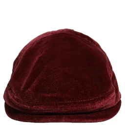 Men Dark Red Cotton Newsboy Capello Cabbie Hat