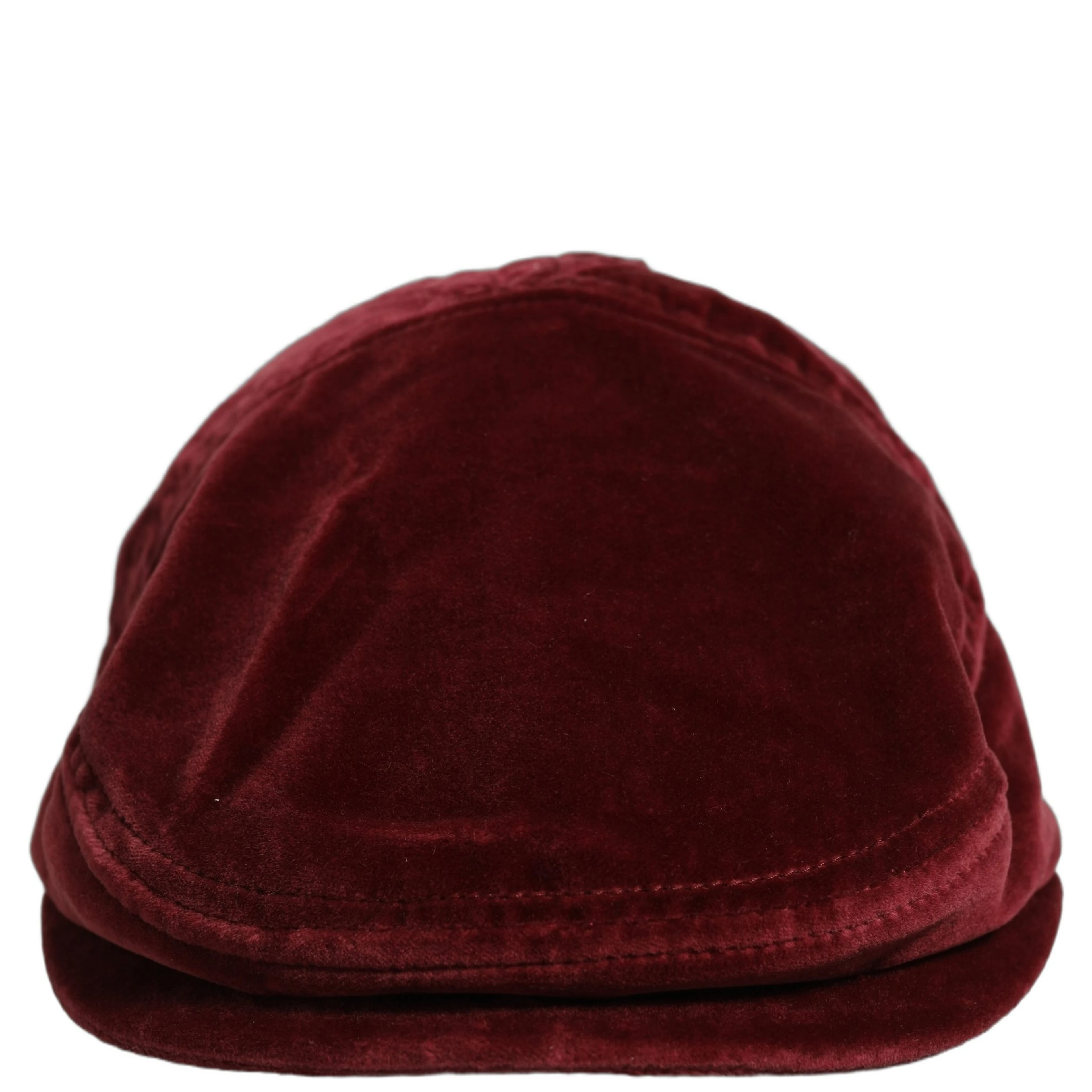 Men Dark Red Cotton Newsboy Capello Cabbie Hat