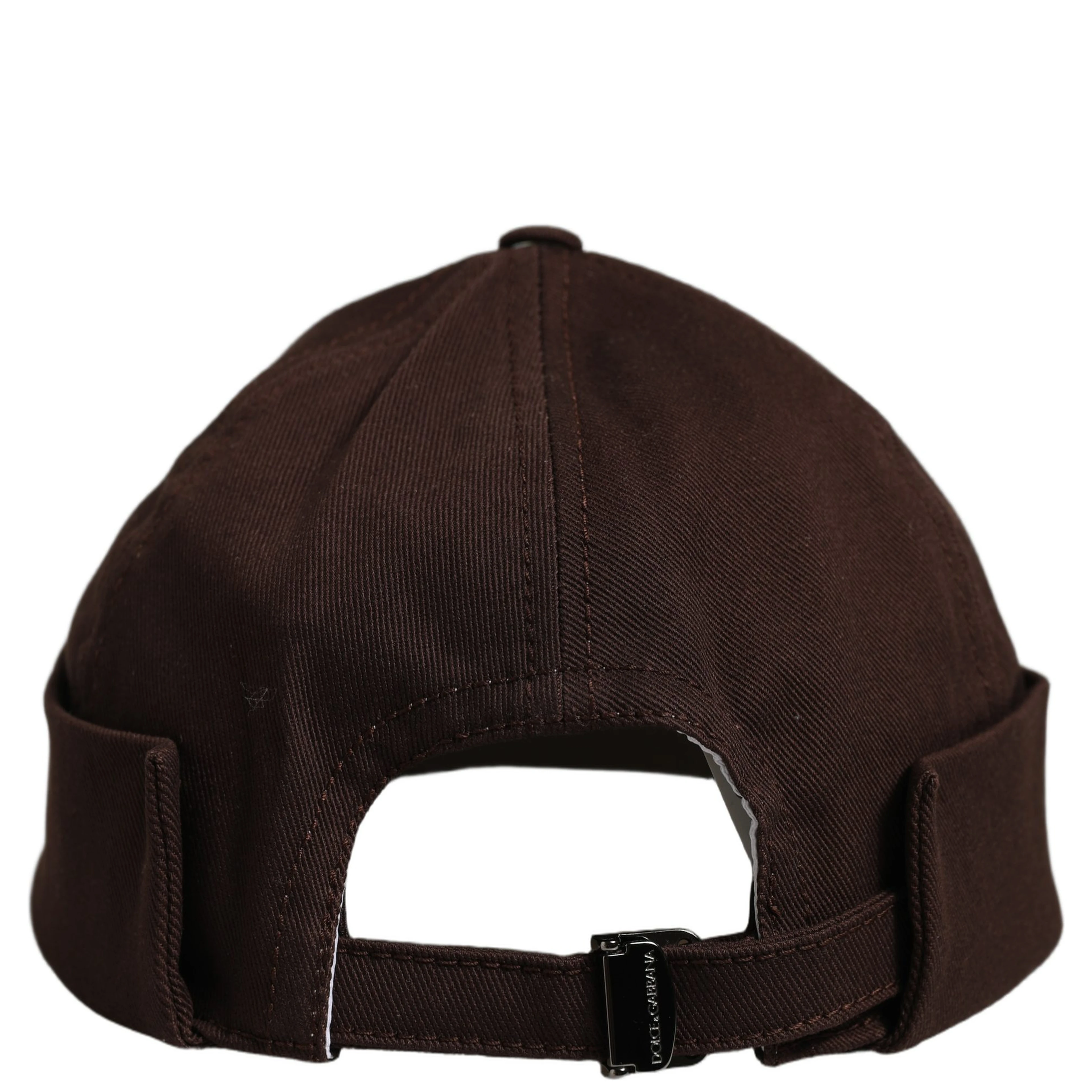 Men Brown Cotton Docker Capello Brimless Hat