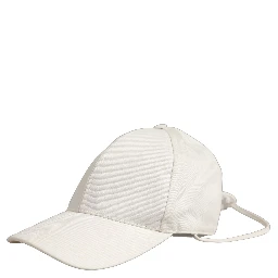 Men White Cotton Stretch Baseball Capello Hat