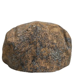 Men Brown Cotton Newsboy Capello Cabbie Hat