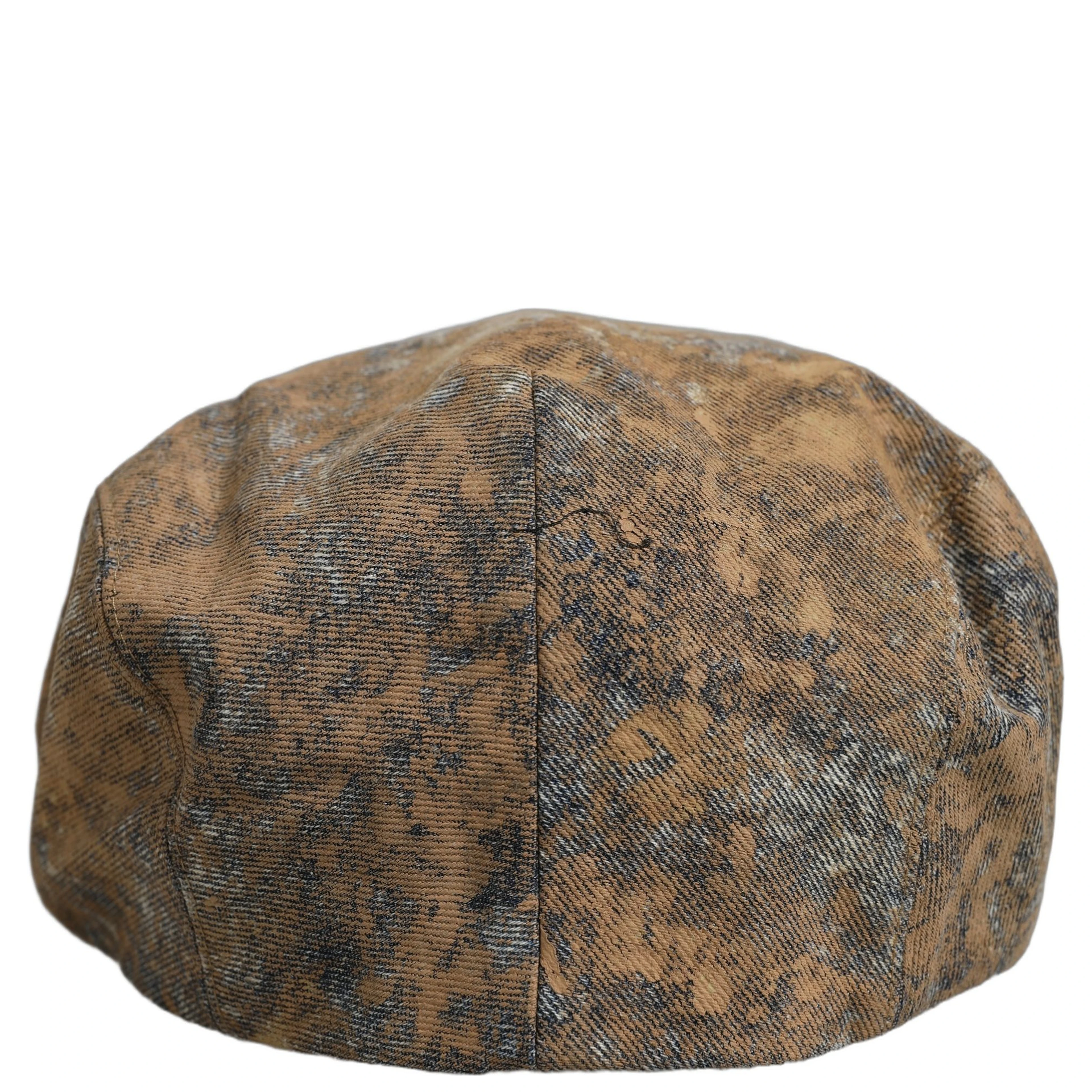 Men Brown Cotton Newsboy Capello Cabbie Hat