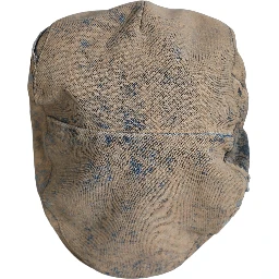 Brown Cotton Denim Newsboy Capello Cabbie Hat