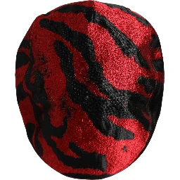 Men Red Black Stripe Cotton Newsboy Capello Hat