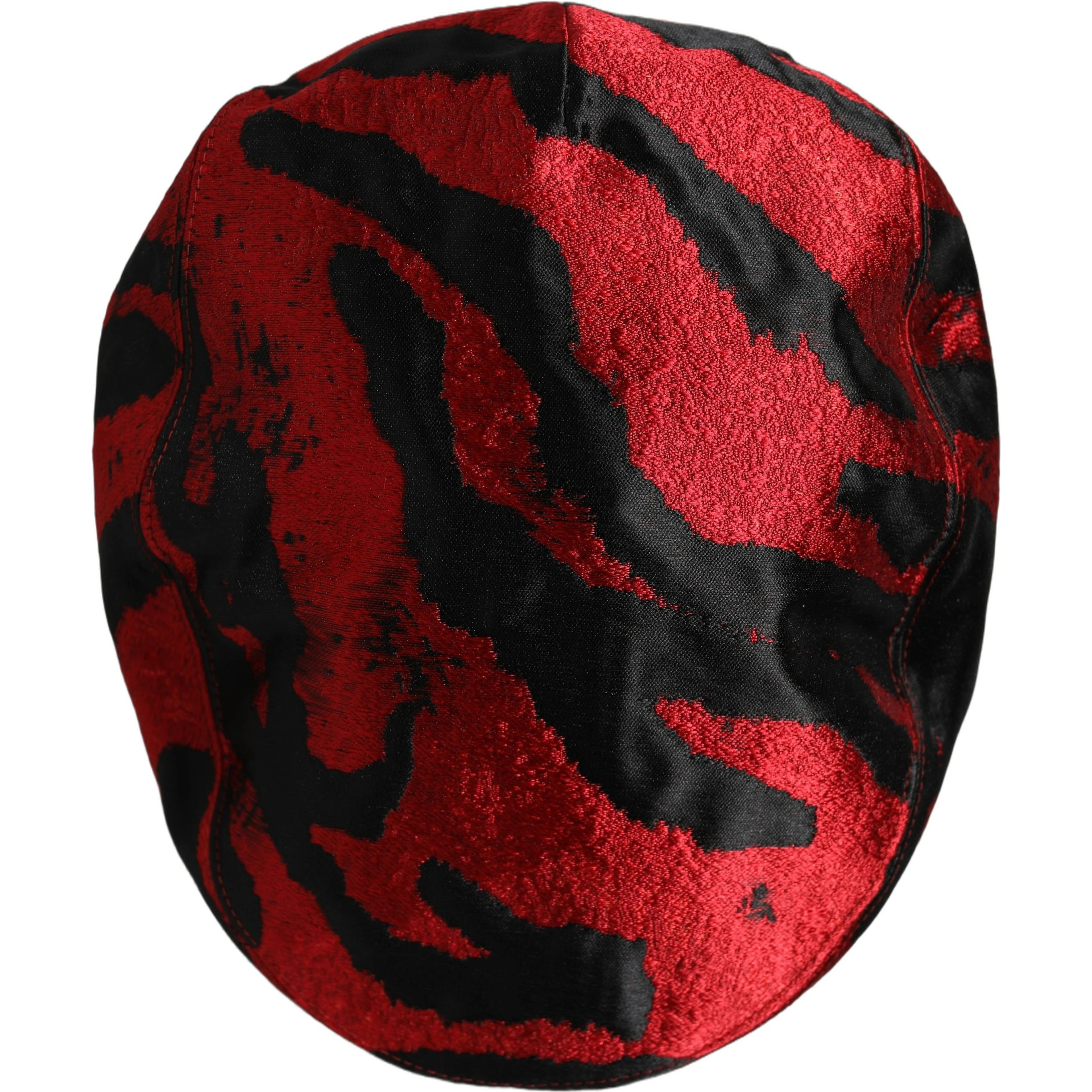 Men Red Black Stripe Cotton Newsboy Capello Hat