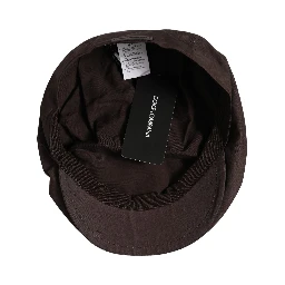 Men Brown Cotton Newsboy Capello Cabbie Hat