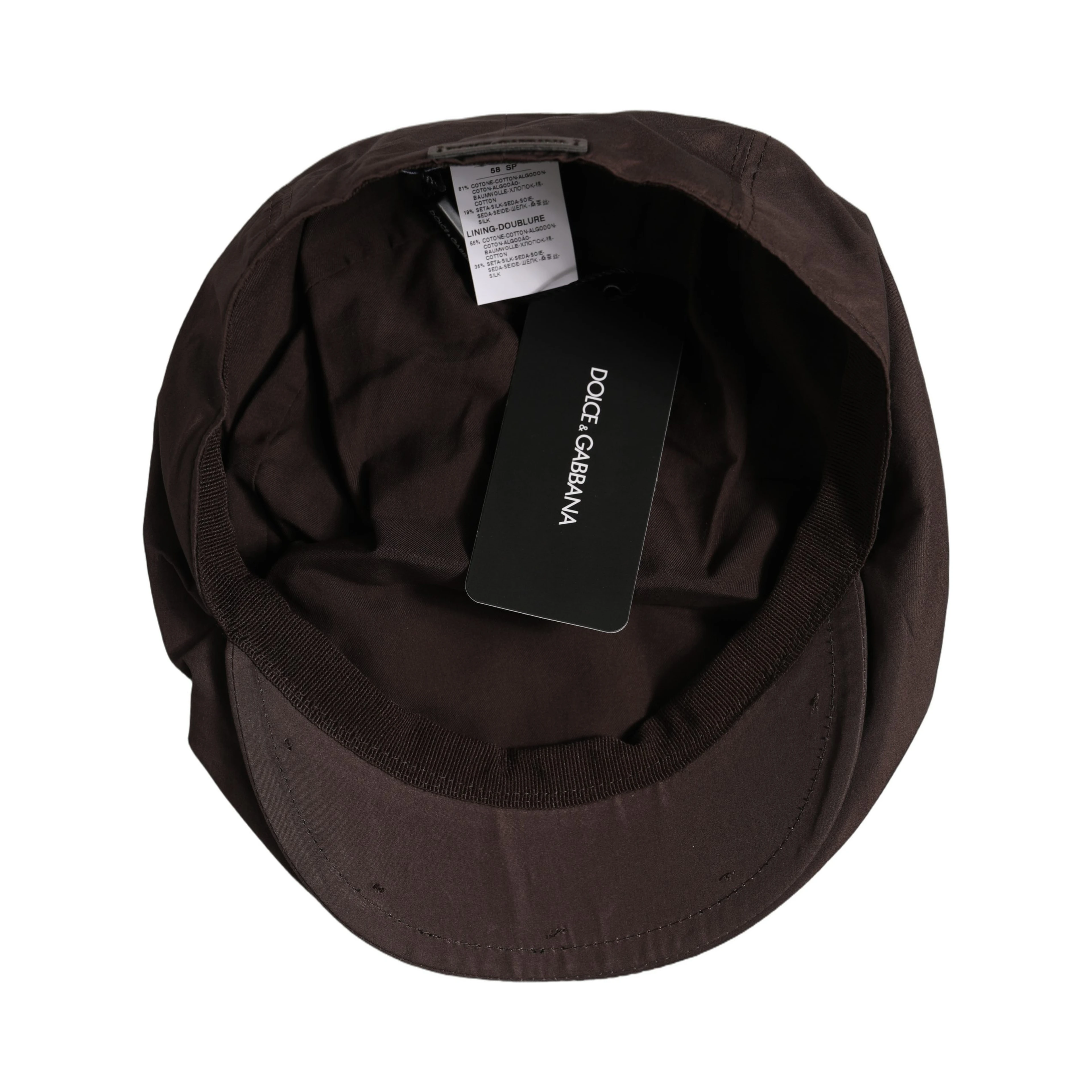 Men Brown Cotton Newsboy Capello Cabbie Hat