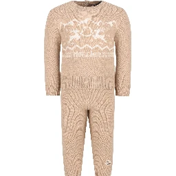 MONCLER KIDS Dresses Beige