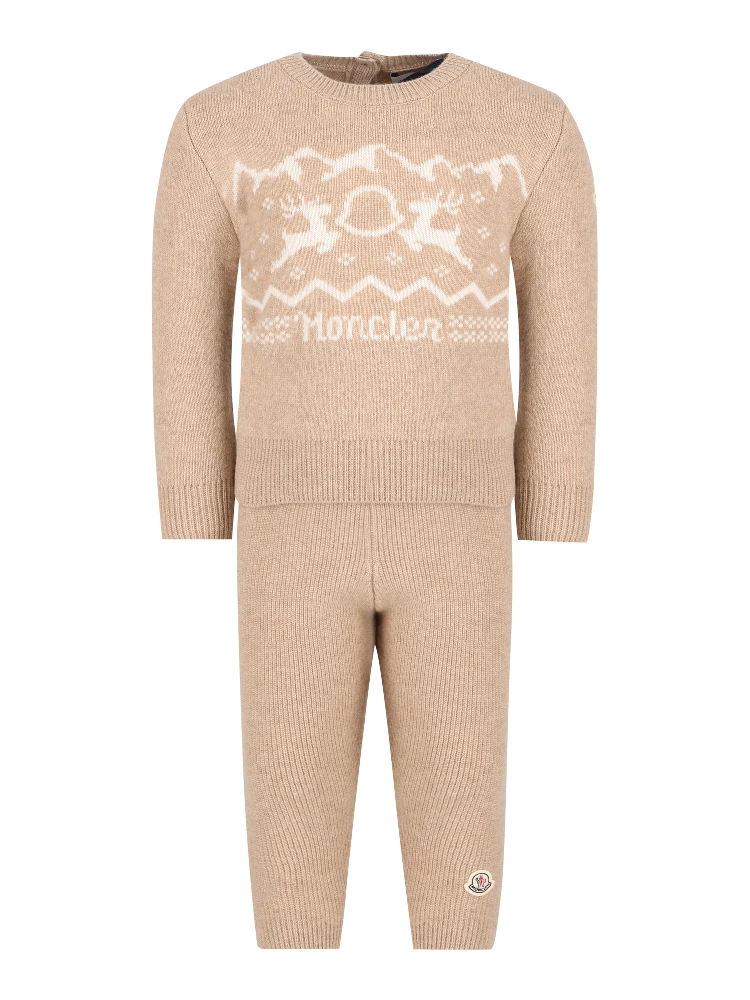 MONCLER KIDS Dresses Beige