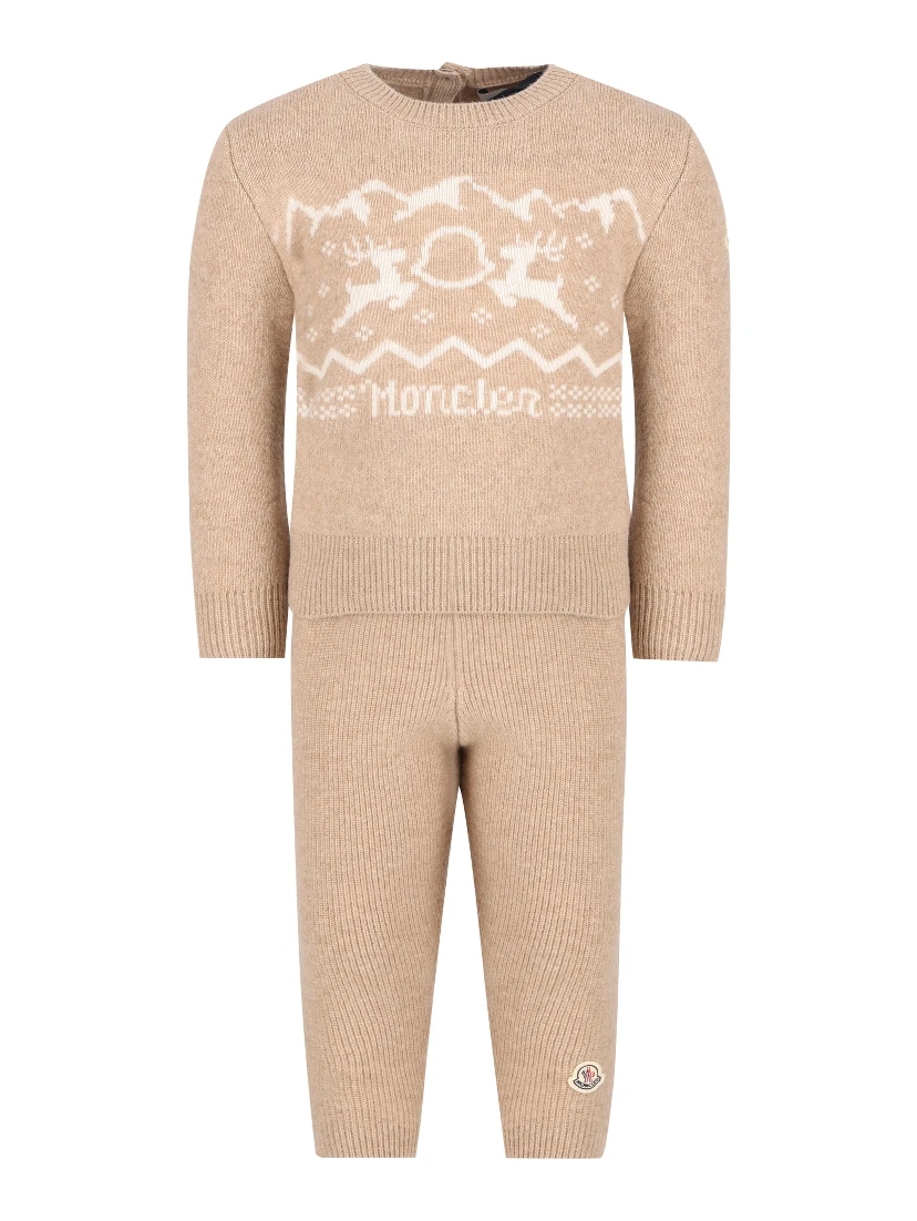 MONCLER KIDS Dresses Beige