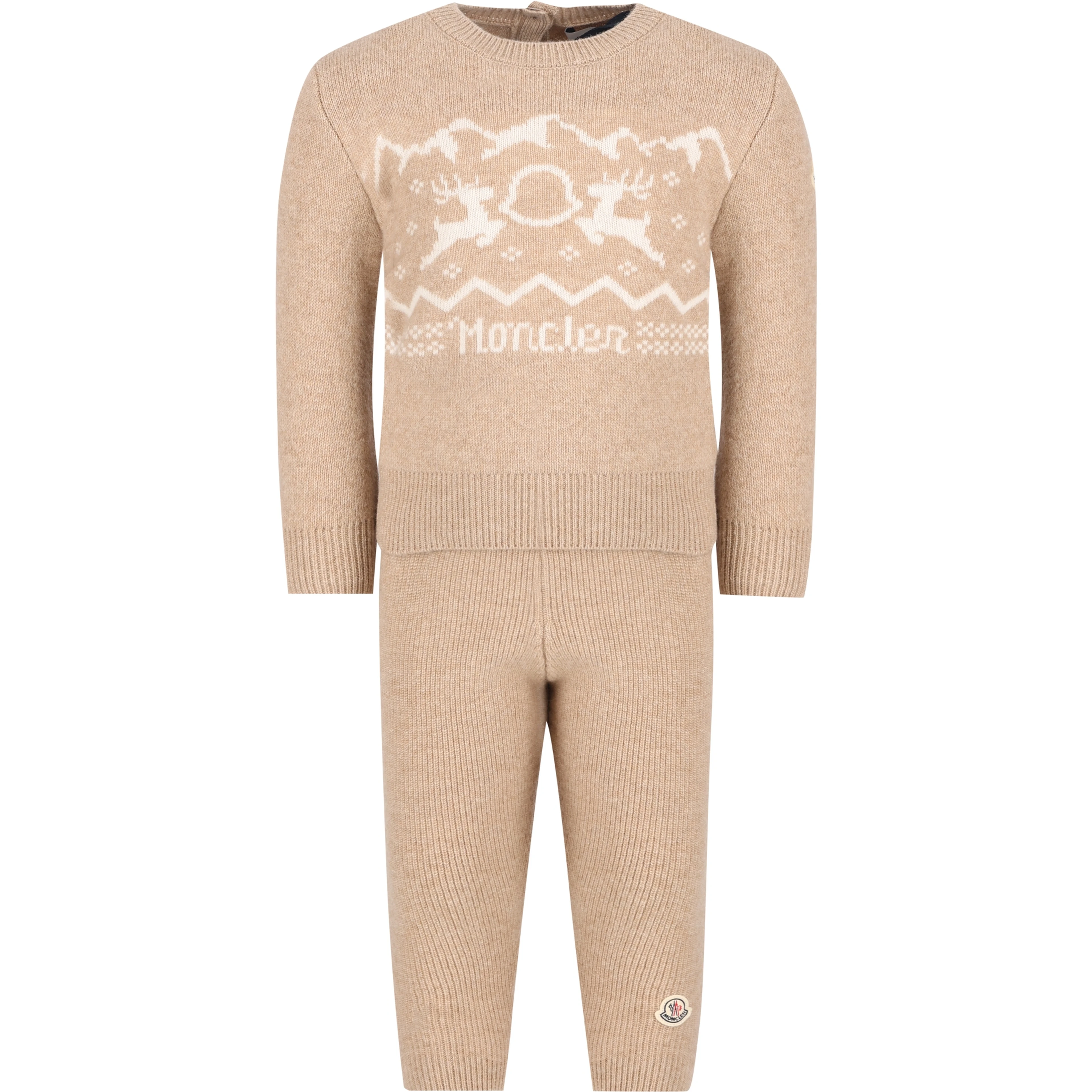 MONCLER KIDS Dresses Beige