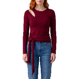 Cut-off top with sash