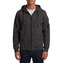 Cotton zip-up sweatshirt