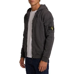 Cotton zip-up sweatshirt
