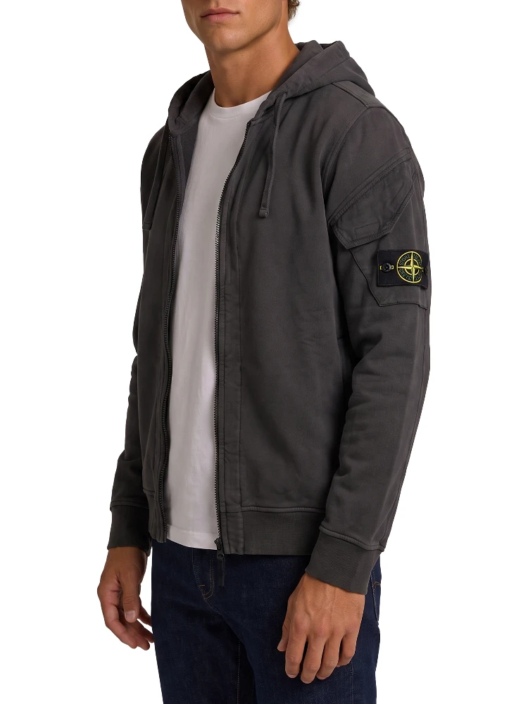 Cotton zip-up sweatshirt alternative