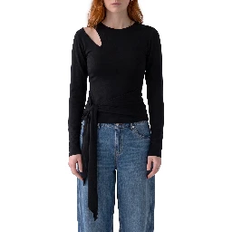 Cut-off top with sash