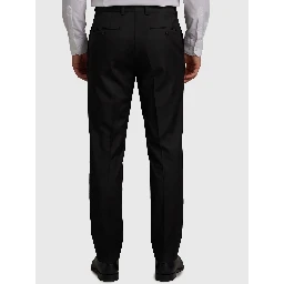 New York double-breasted virgin wool suit