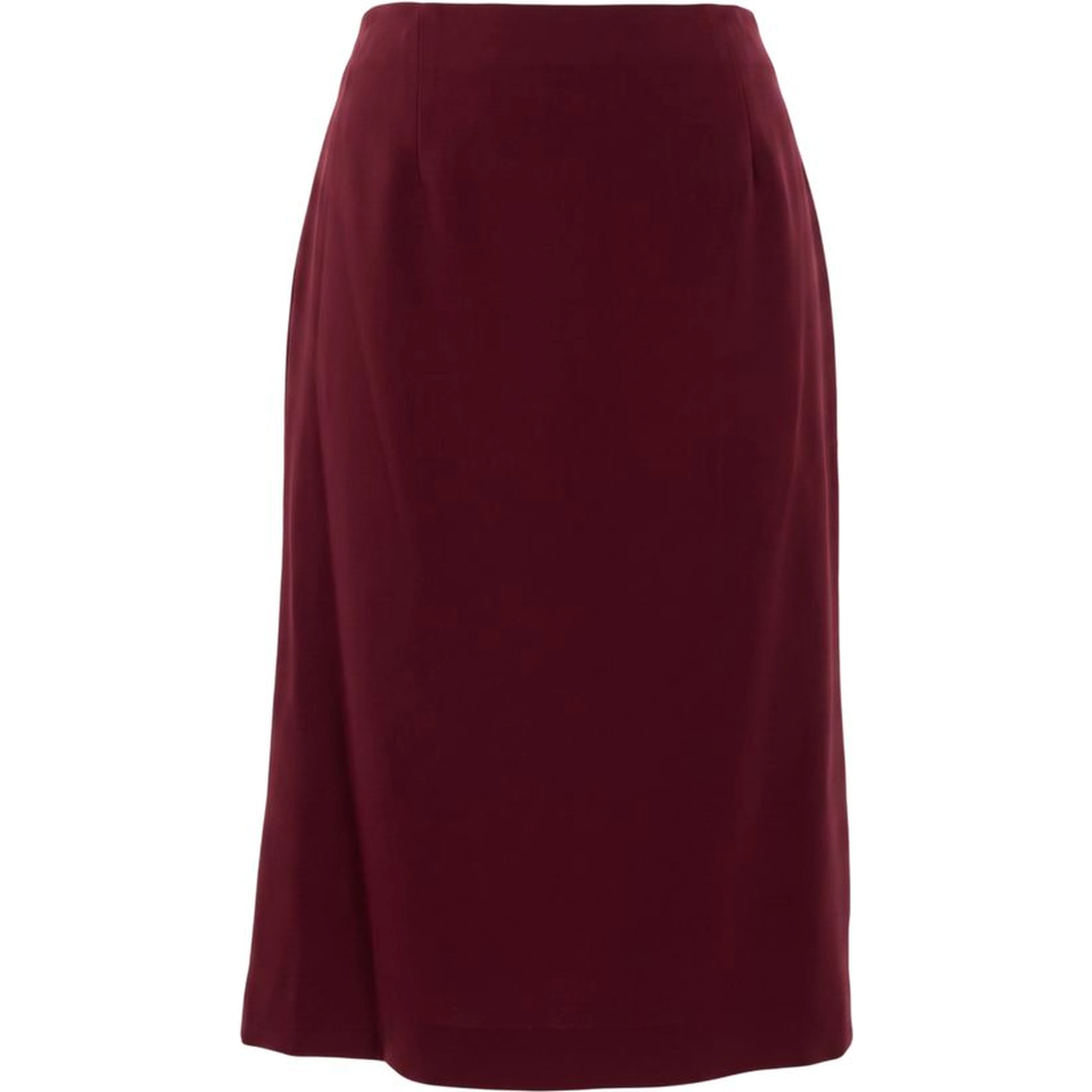 Red Acetate Women Skirt