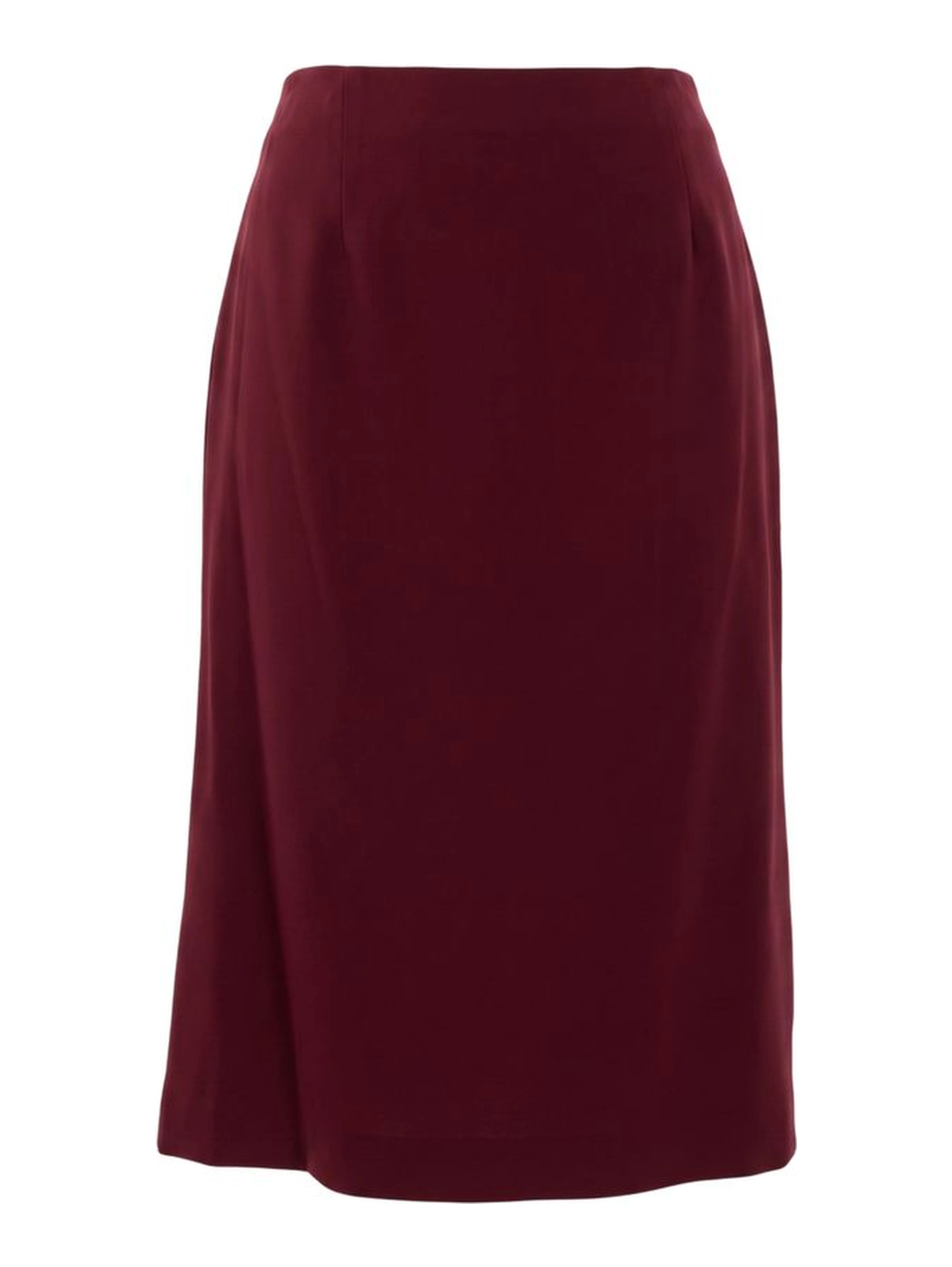 Red Acetate Women Skirt
