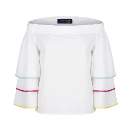 White Cotton Women Shirt