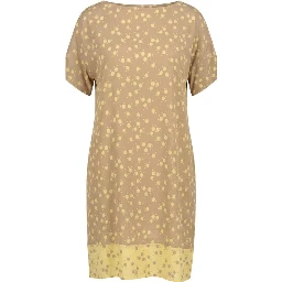 Beige Viscose Women Dress