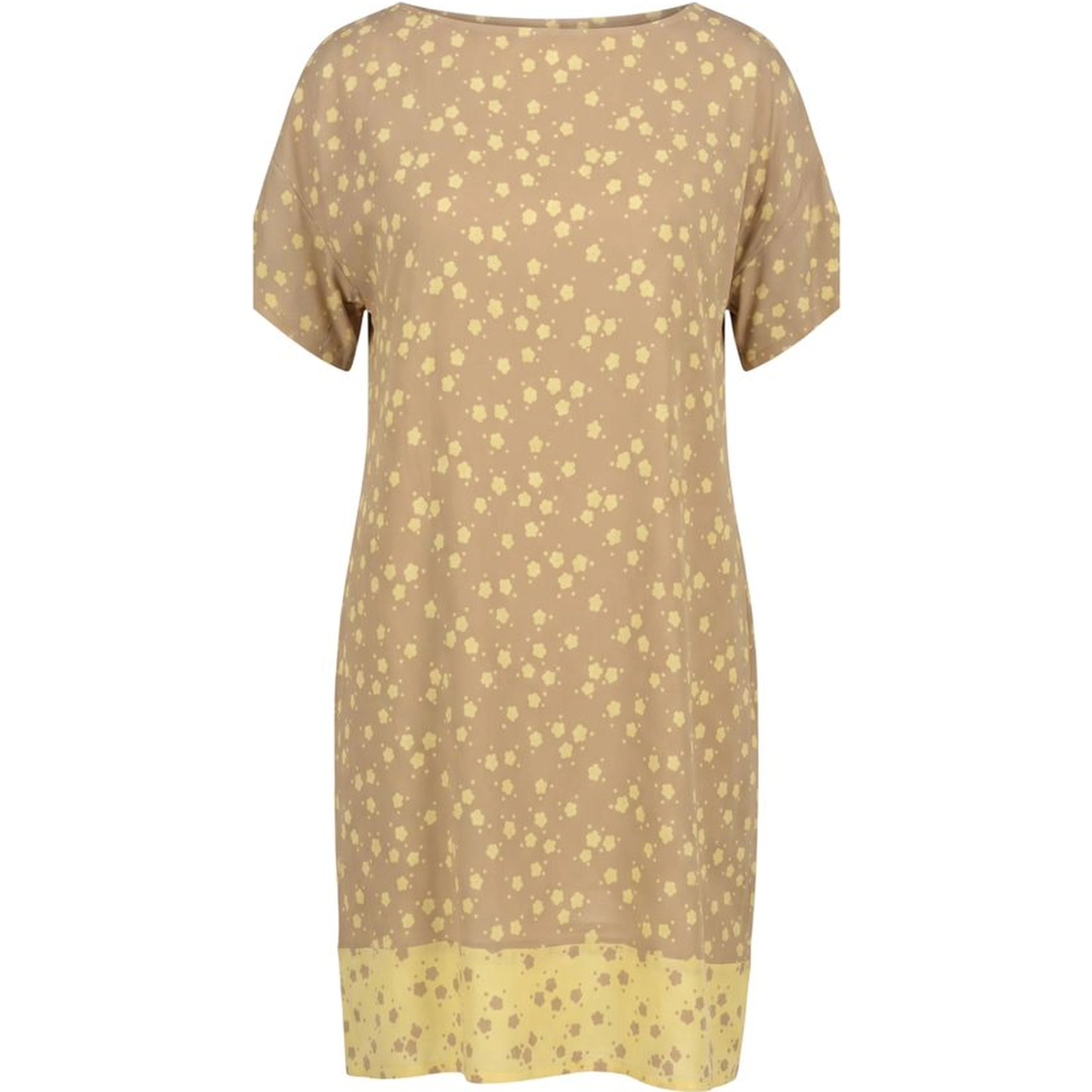 Beige Viscose Women Dress
