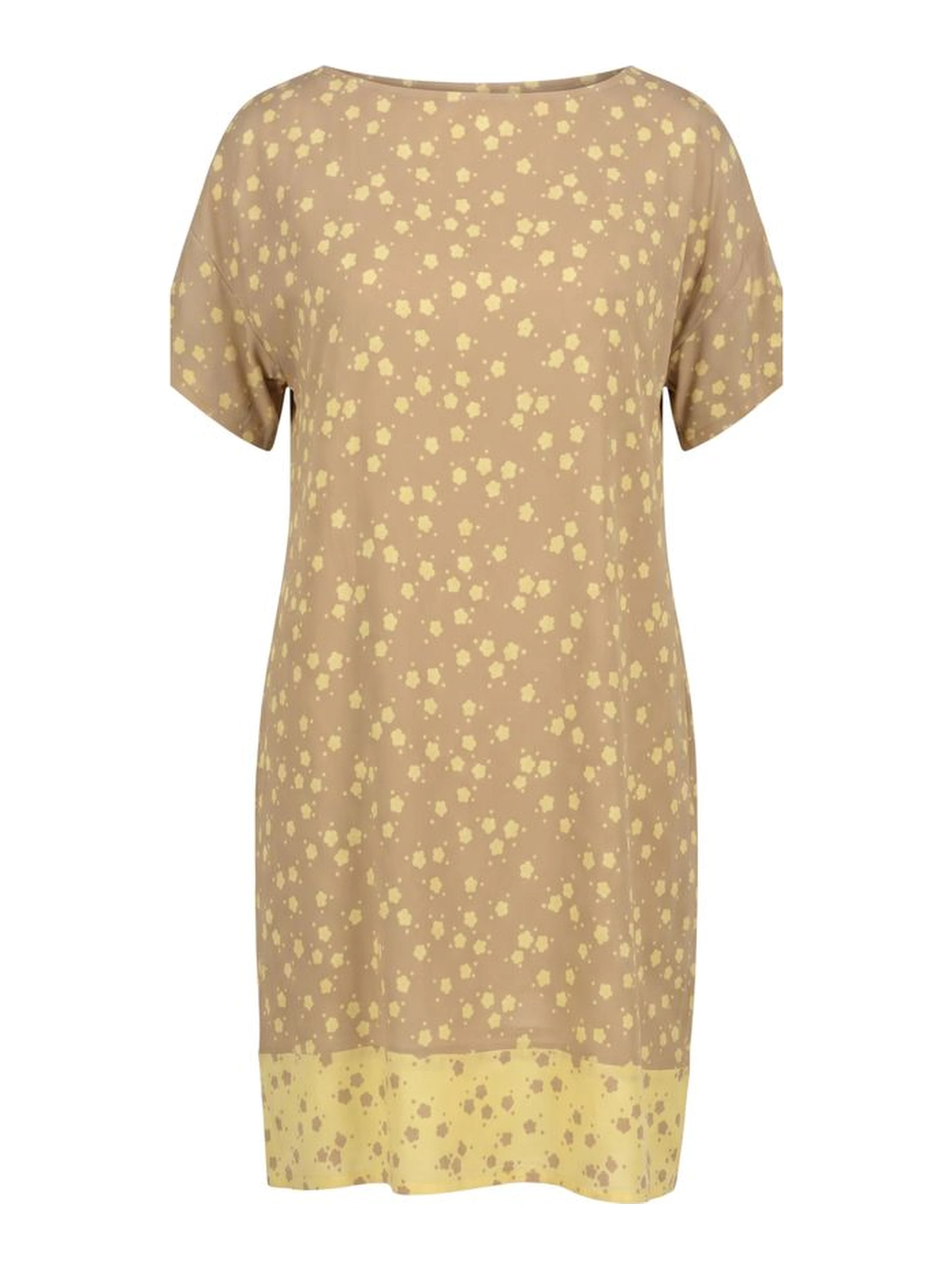 Beige Viscose Women Dress