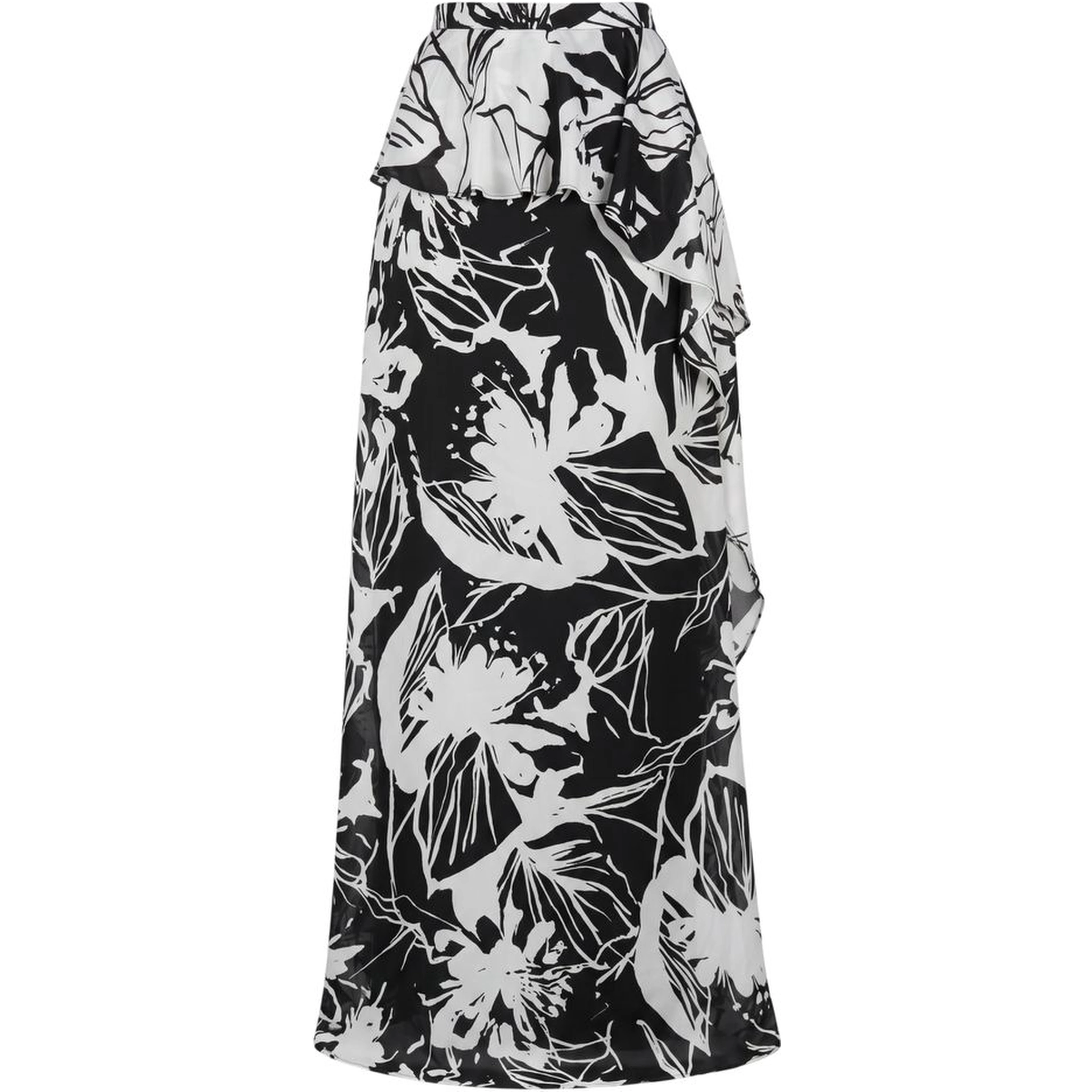 Black Polyester Women Skirt