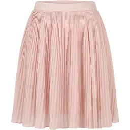 Pink Polyester Women Skirt